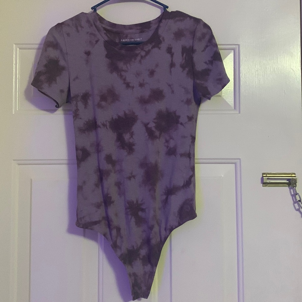 Purple American eagle bodysuit